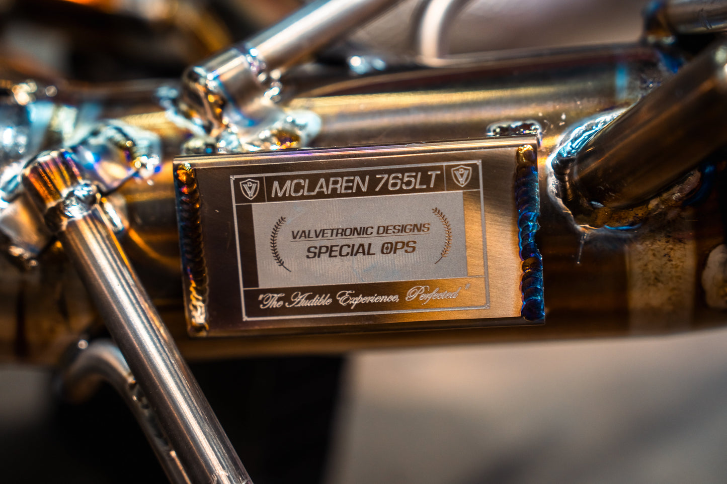Valvetronic Mclaren 765LT F1 Race Exhaust System