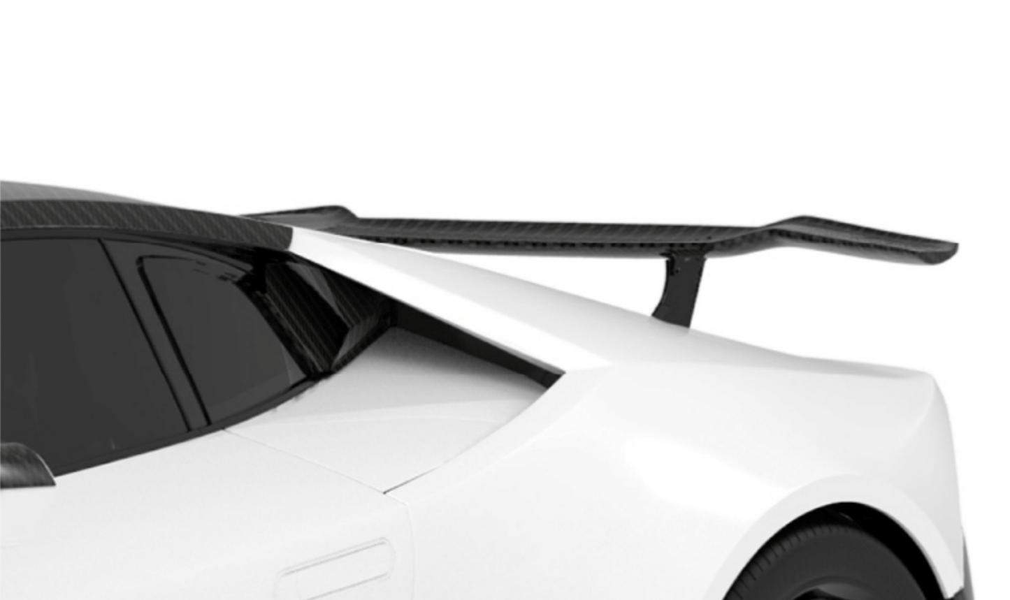 Lamborghini Huracan LP580-Renato Tall V1 Rear Wing, Stands
