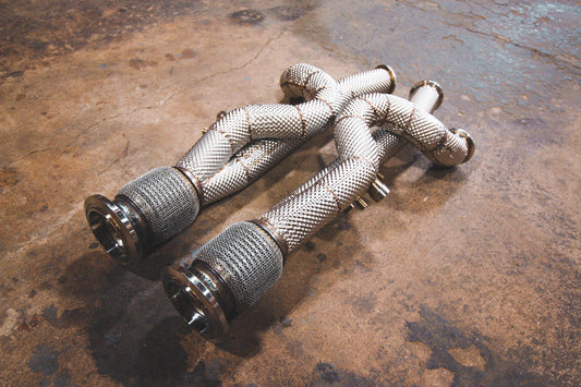 Valvetronic Lamborghini Aventador / S / SV / SVJ Free Flow Front Pipes - Equal Length