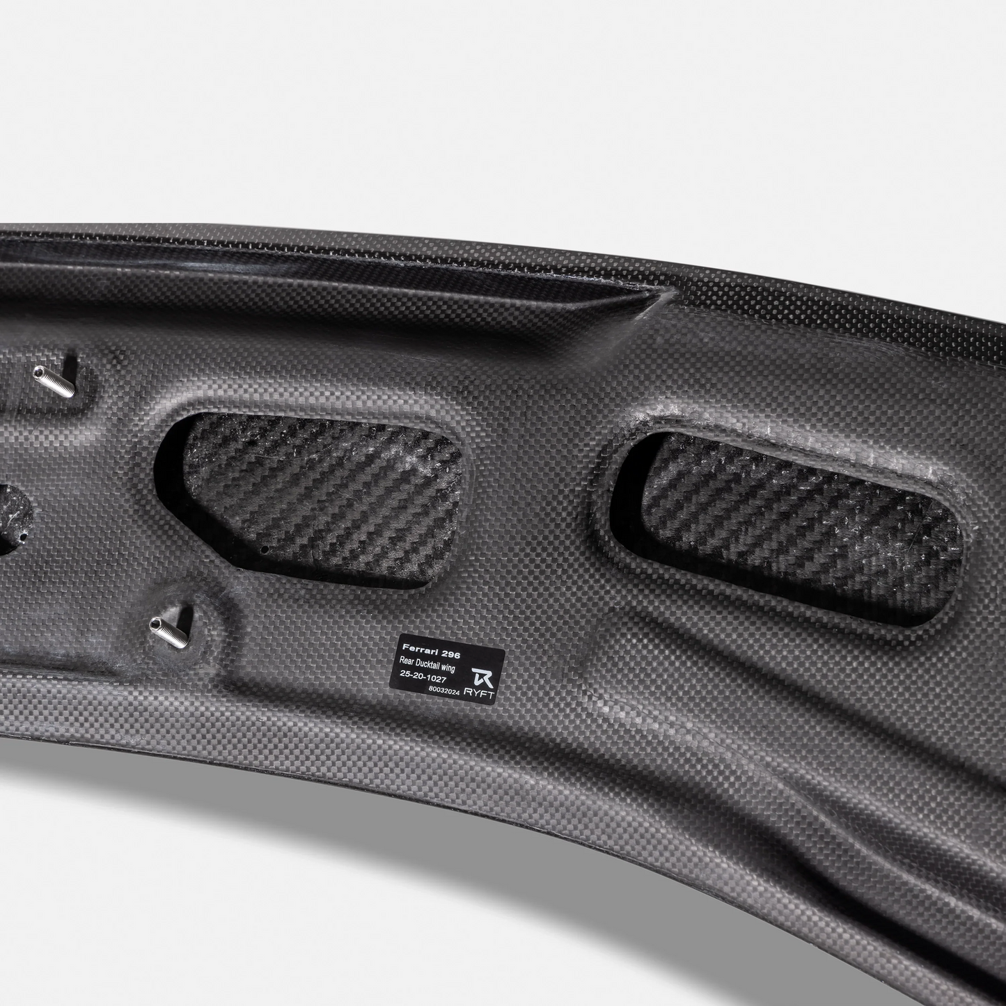 Ryft Ferrari 296 GTB  - Carbon Fiber Rear Ducktail Integrated Spoiler