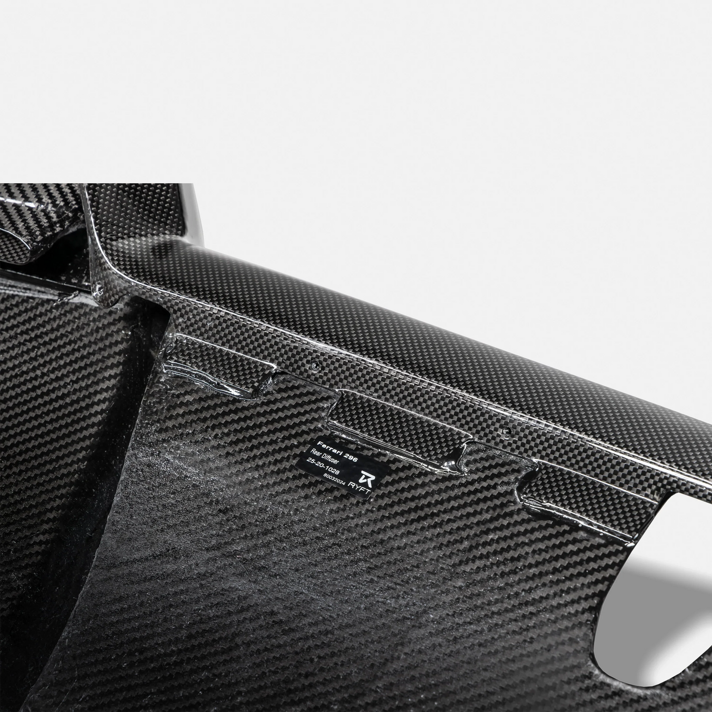 Ryft Ferrari 296 GTB  - Carbon Fiber Rear Race Diffuser