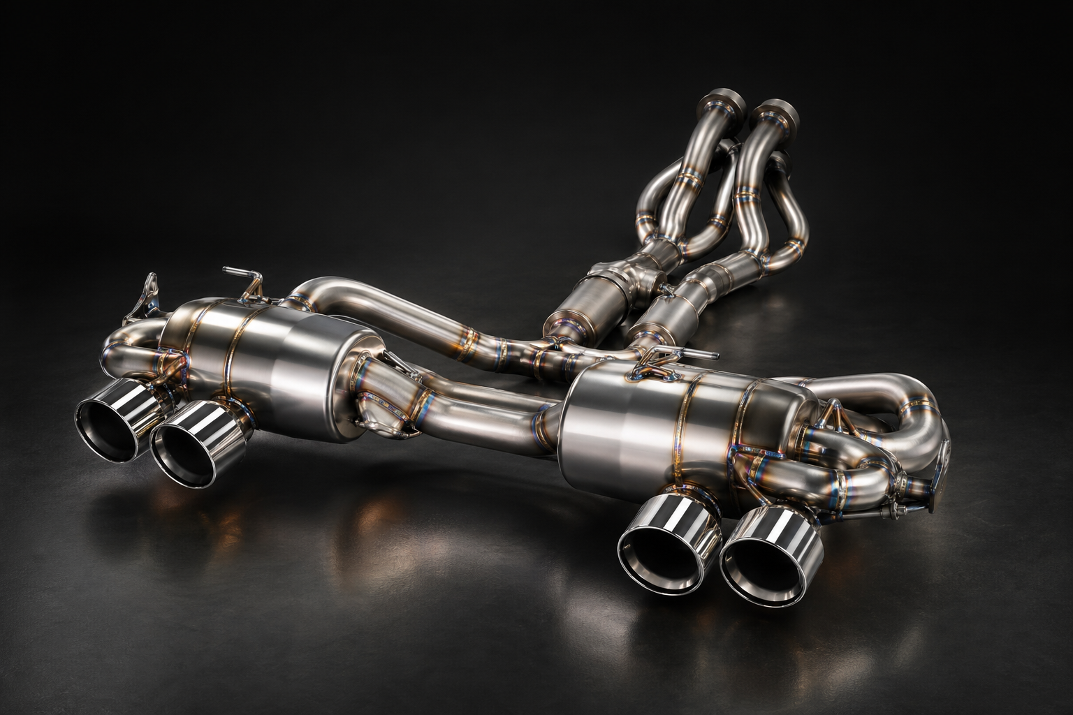 Brillsteel Porsche 992.1 Targa 4 GTS Exhaust System product render
