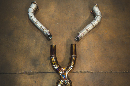 Valvetronic Ferrari California 4.3 V8 Free Flow Front Pipes