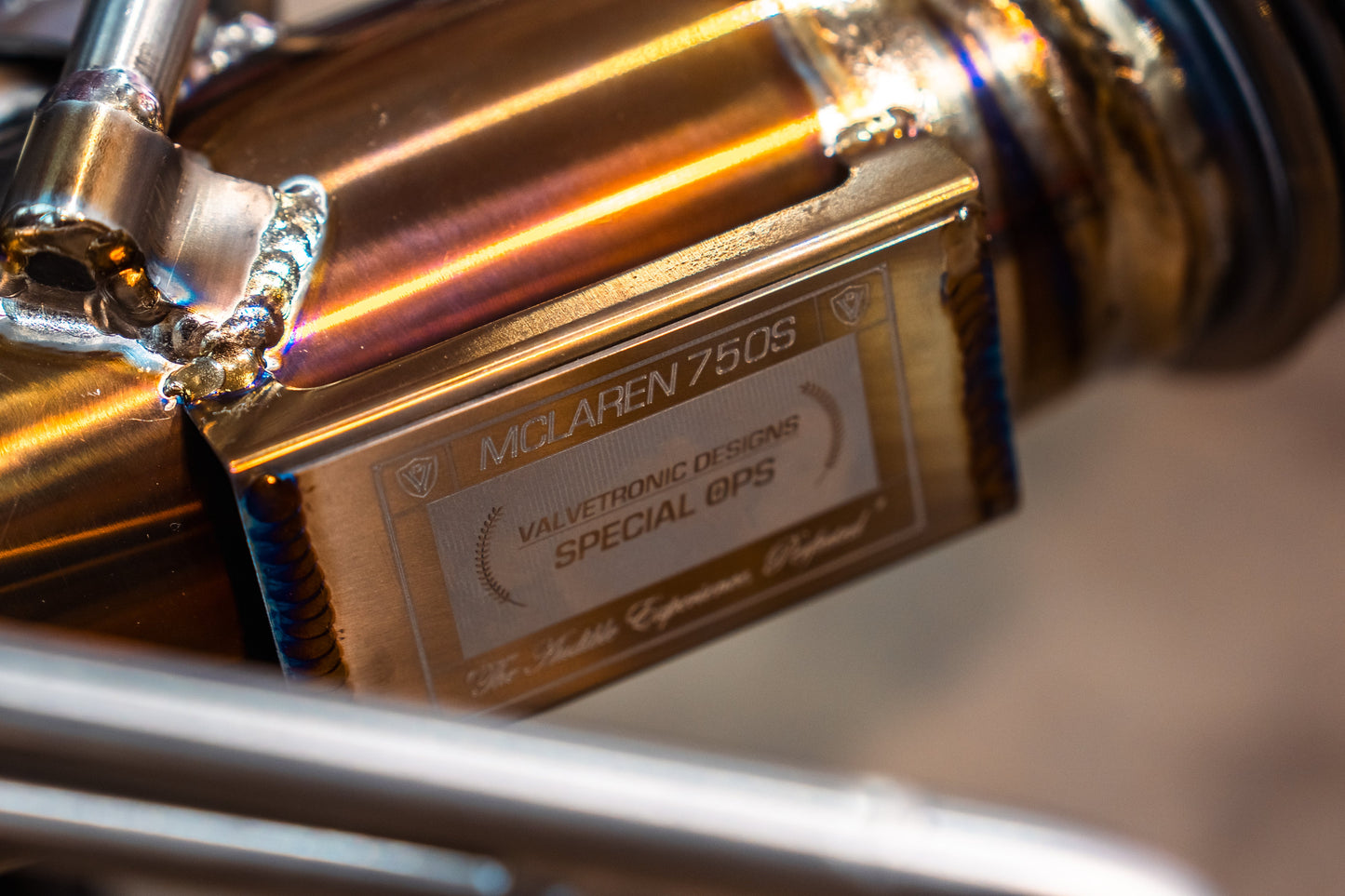 Valvetronic Mclaren 750S F1 Race Exhaust System