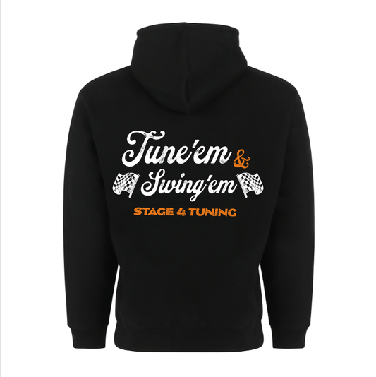 Tune'em & Swing'em - Oversized Sweatshirt - Black