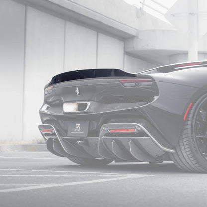 Ryft Ferrari 296 GTB  - Carbon Fiber Rear Ducktail Integrated Spoiler