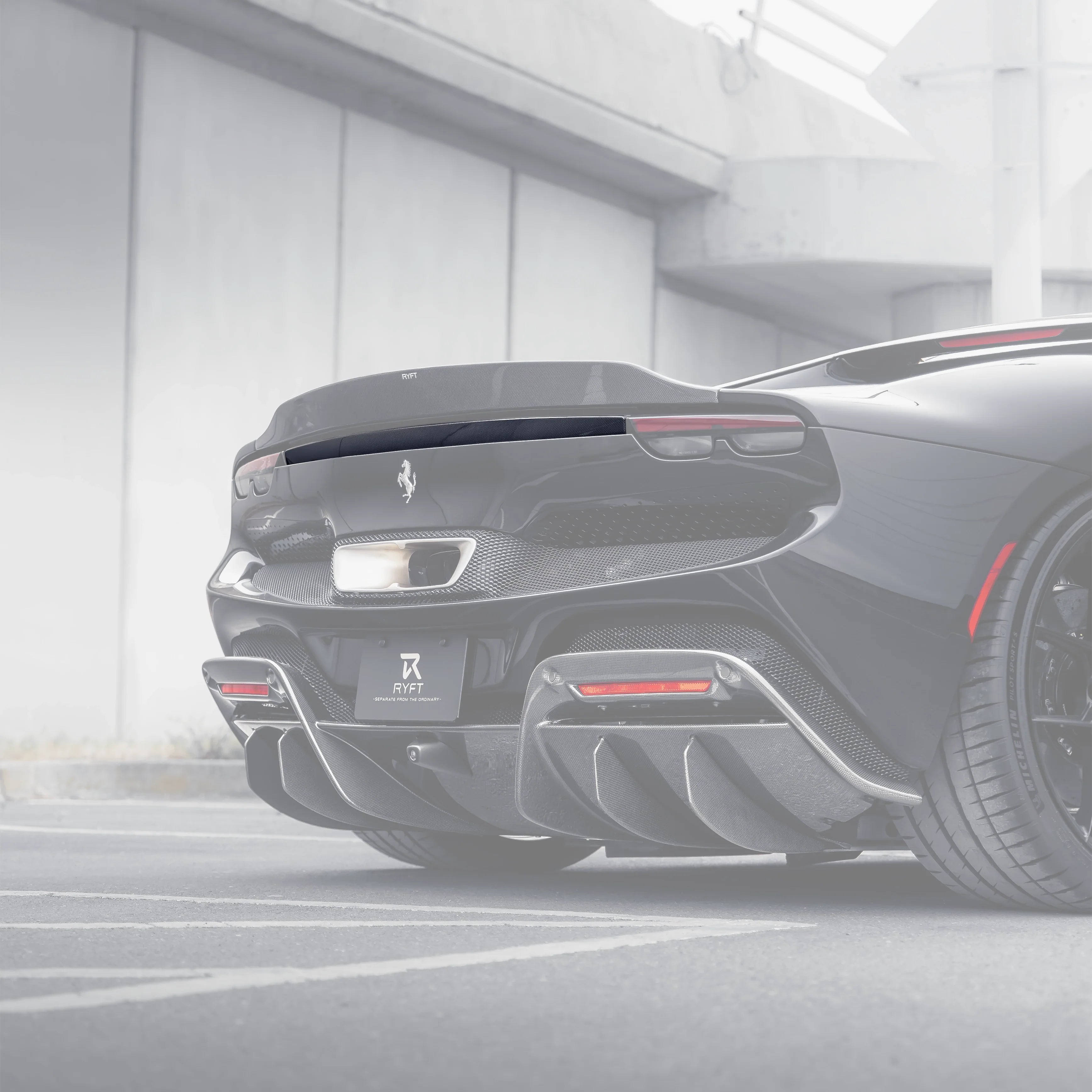 Ryft Ferrari 296 GTB  - Carbon Fiber Active Spoiler