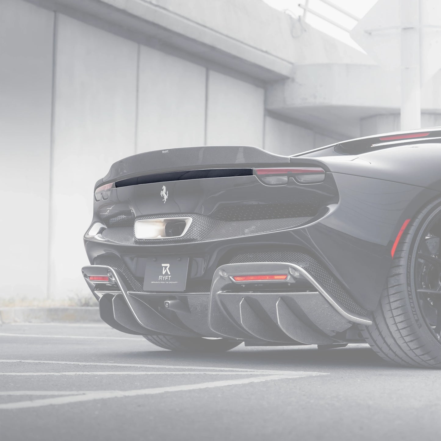 Ryft Ferrari 296 GTB  - Carbon Fiber Active Spoiler