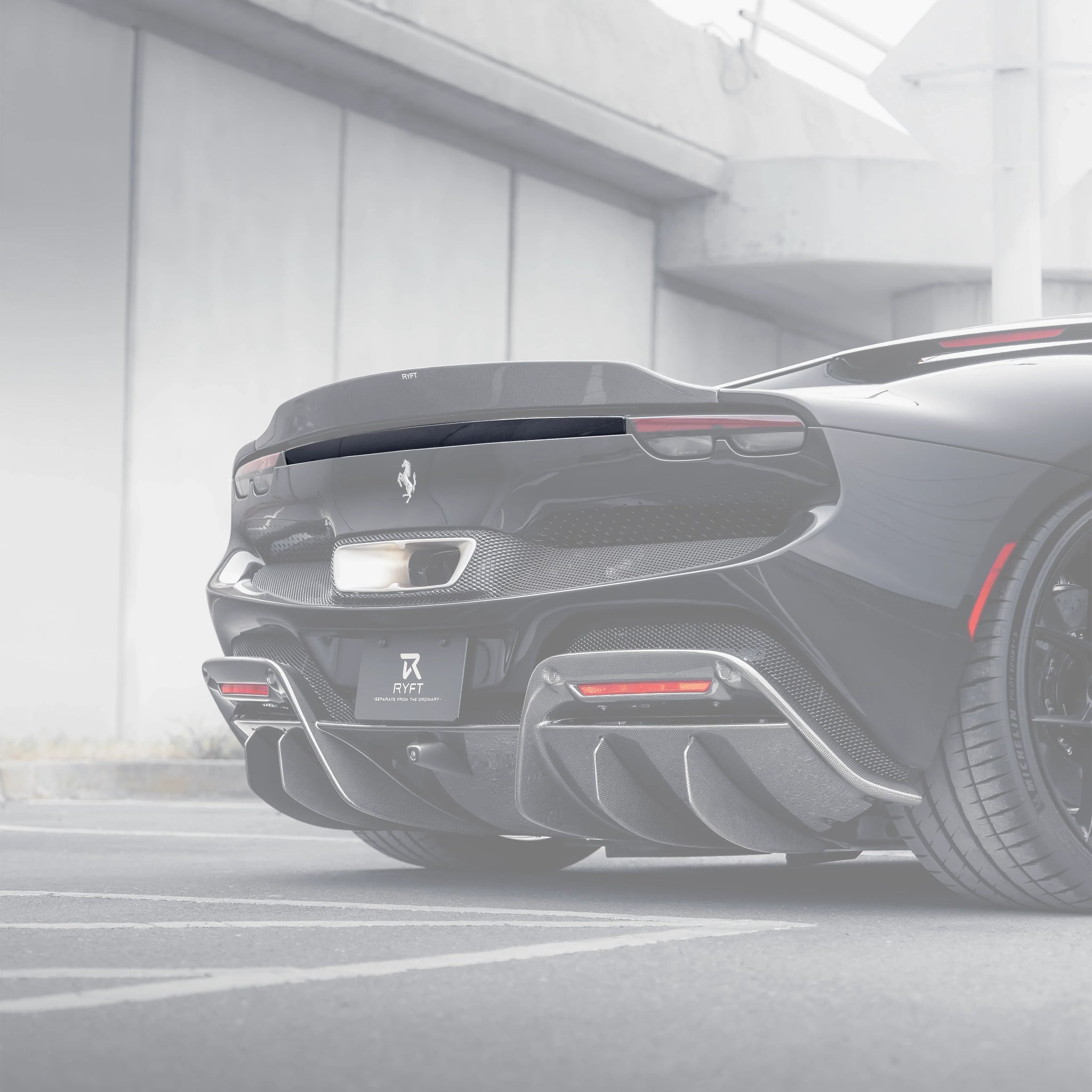 Ryft Ferrari 296 GTB  - Carbon Fiber Active Spoiler