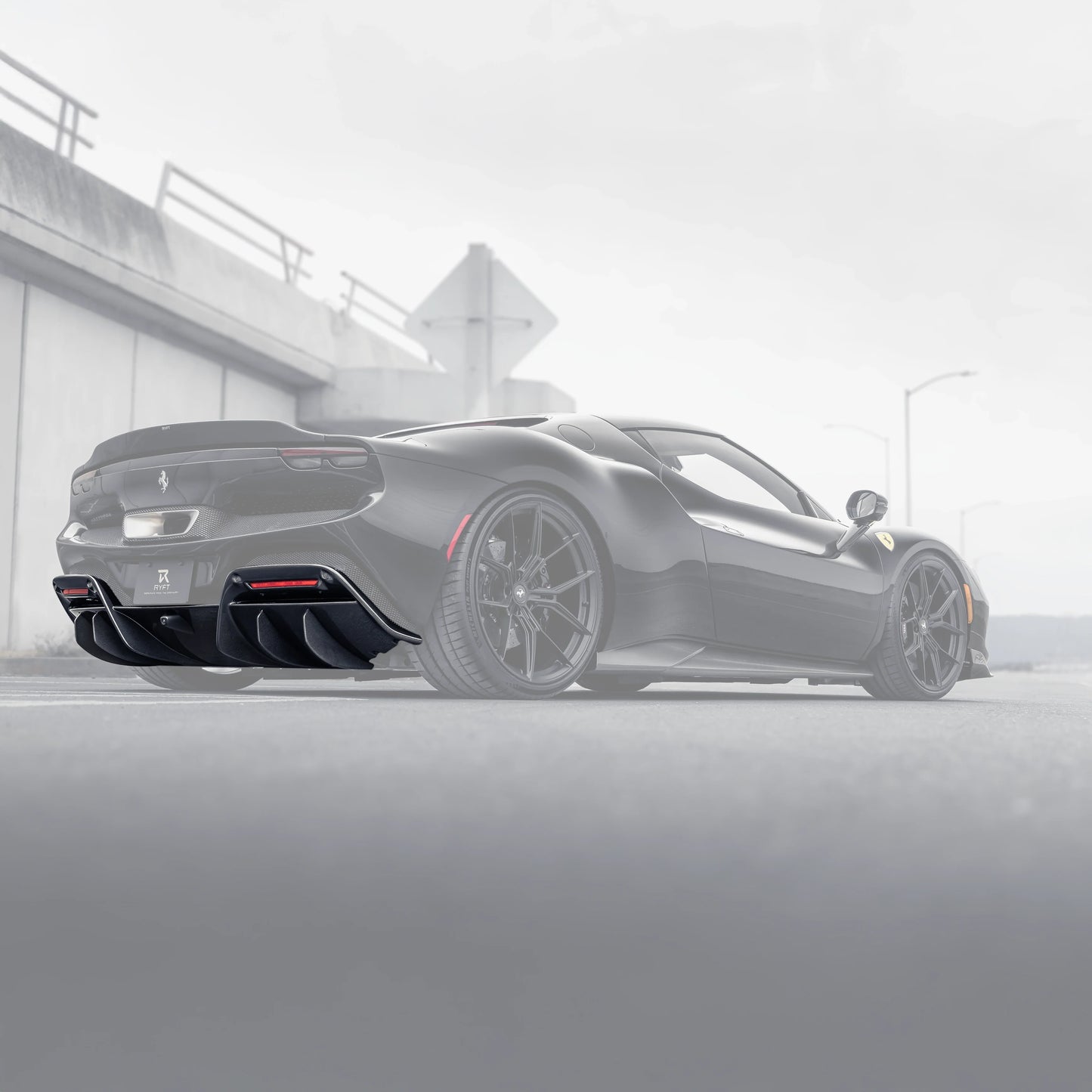 Ryft Ferrari 296 GTB  - Carbon Fiber Rear Race Diffuser