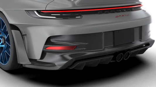 Porsche 992 GT3 RS-Diffuser with Uprights