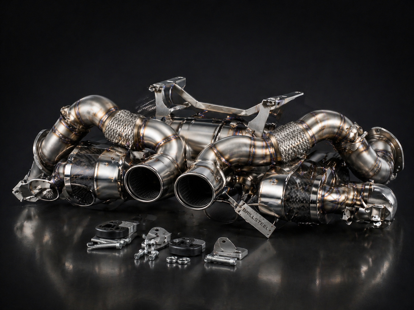 Brillsteel McLaren 720S Exhaust System product render