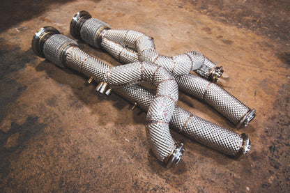 Valvetronic Lamborghini Aventador / S / SV / SVJ Free Flow Front Pipes - Equal Length